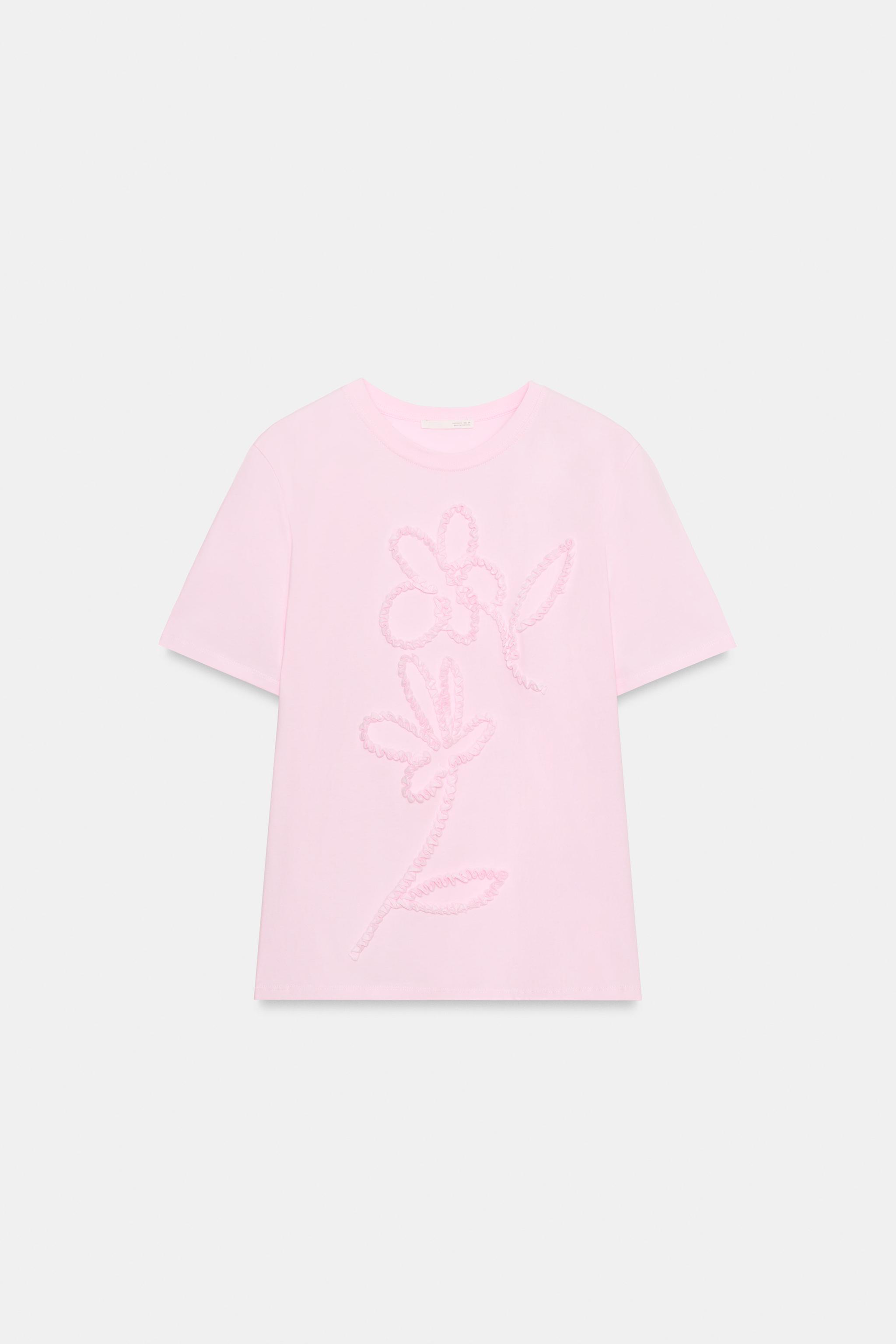 RAISED FLOWER T-SHIRT